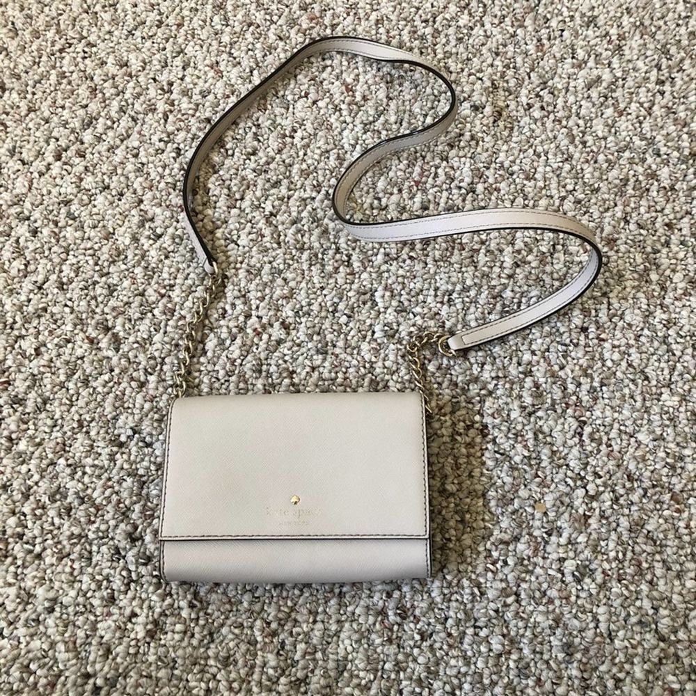 Kate Spade Small Gray Crossbody